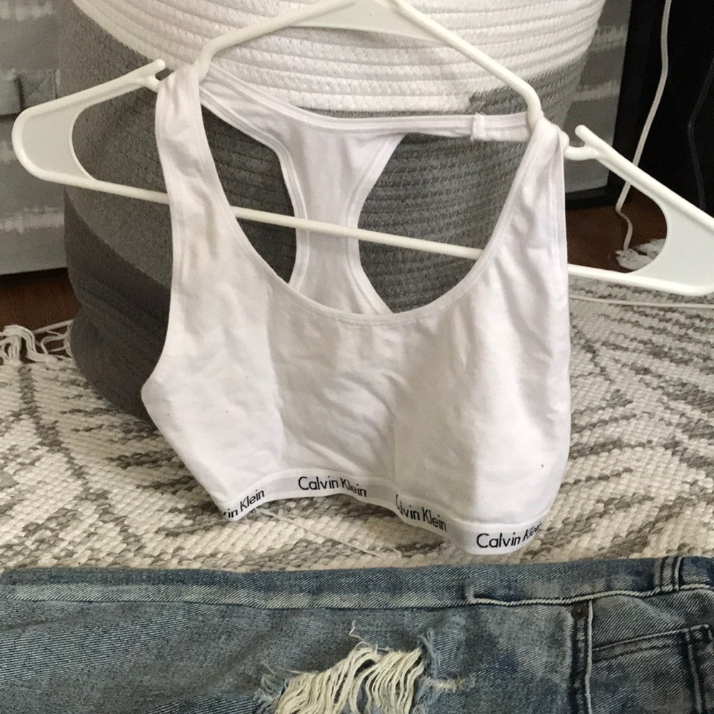 Calvin Klein bralette white size Medium M.